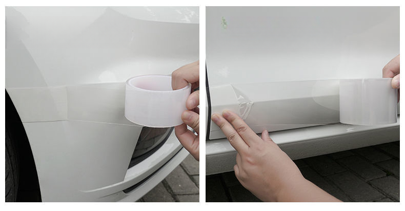 Car Threshold Anti Stepping Sticker, Car Mounted Invisible Transparent Bumper, Anti-collision Strip, Body Protection,_autovado.com