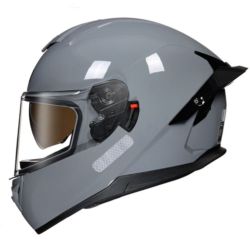 DOT Certified Motorcycle Helmet With Dual Visor & Bluetooth – Full Face ABS Helmet For Men & Women – UV Protection & Aerodynamic Design_autovado.com