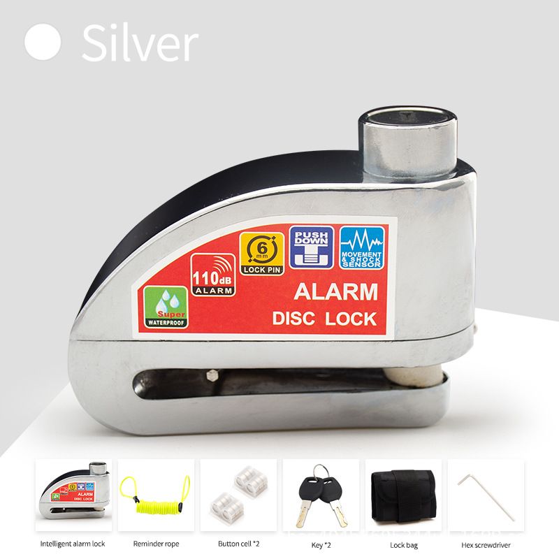Motorcycle Disc Brake Electric Vehicle Bicycle Alarm Lock Smart Anti-theft_autovado.com