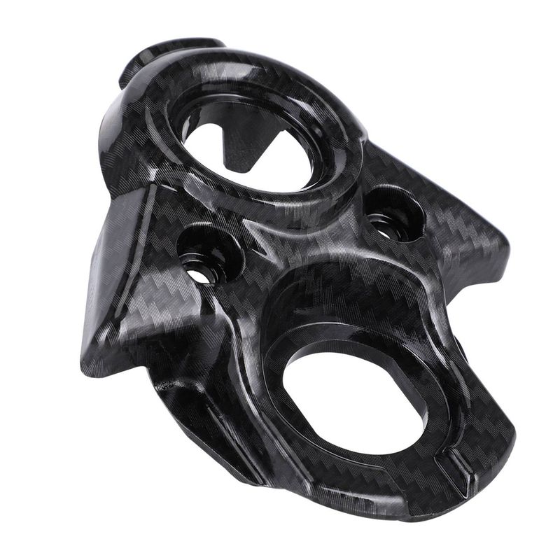Carbon Fiber Pattern Motorcycle Dash Panel Cover - Universal Fit For Off-Road E-Bikes & Motorcycles (12x10x3cm)_autovado.com