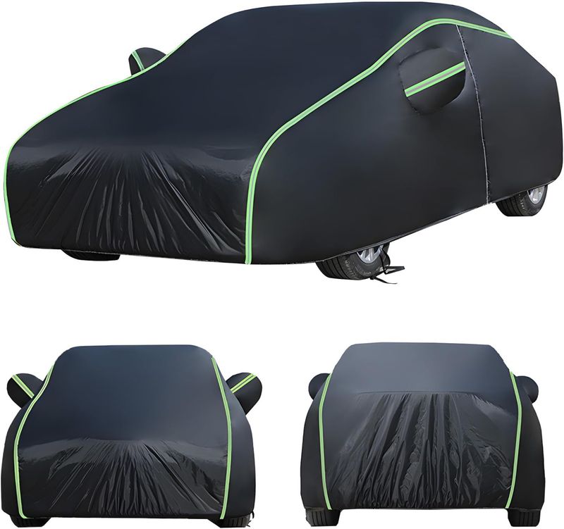Cover Thickened Rainproof Sunproof Anti-Aging Car Clothing Four Seasons Snowproof Peva Black Silver Hot Selling Sedan_autovado.com