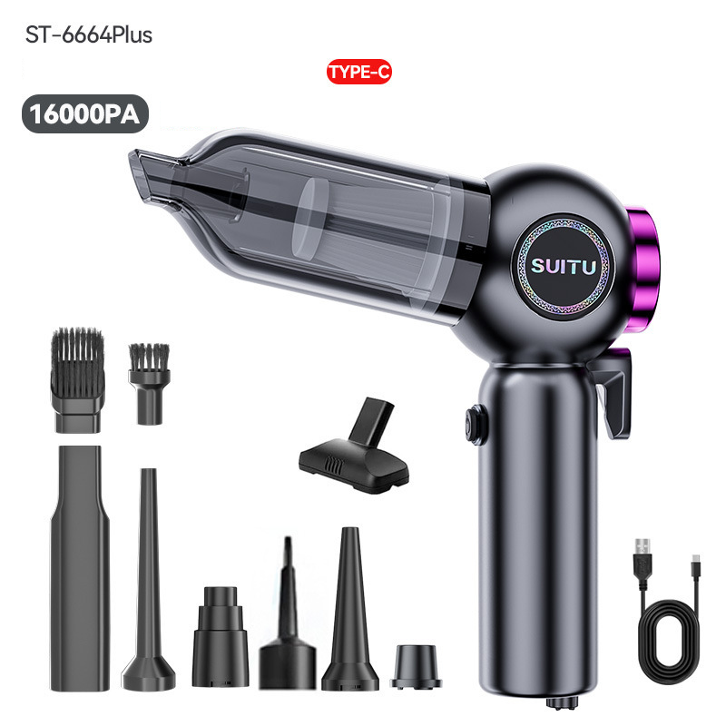 Car vacuum cleaner brushless high-power hand-held blowing suction one home car dual use_autovado.com