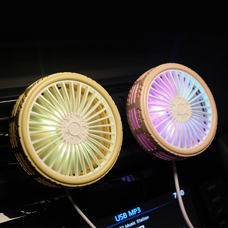 Flash F203A USB Fan Air Vent Light LED Creative Interior Car Supplies_autovado.com