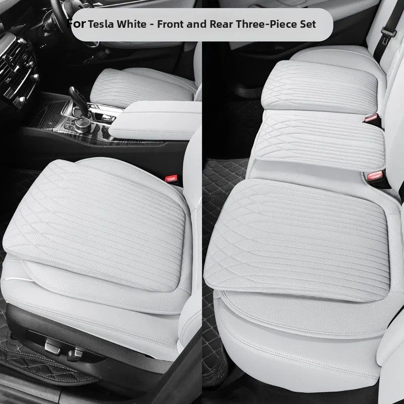 New Breathable Nappa Leather Non-slip Car Sponge High Rebound Pad Cushion Four Seasons Universal Auto Seat_autovado.com
