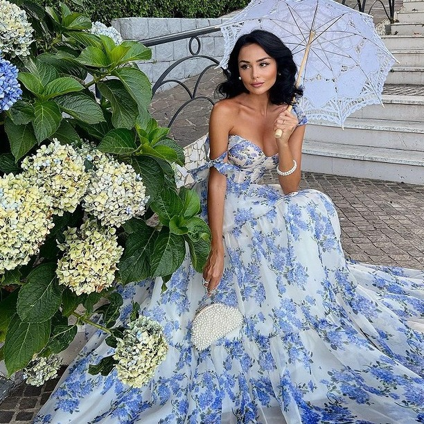 Women's fashionable organza fairy-like long temperament evening dress dress_autovado.com