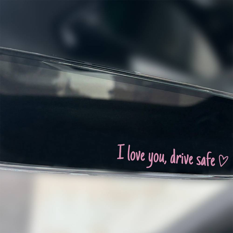 Simple and interesting personality PVC waterproof car sticker car makeup mirror Car rearview mirror decorative sticker_autovado.com