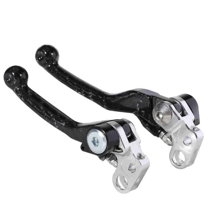 Carbon Fiber Motorcycle Brake & Clutch Levers - Lightweight & Durable Upgrade For Enhanced Control (Compatible With Multiple Models)_autovado.com