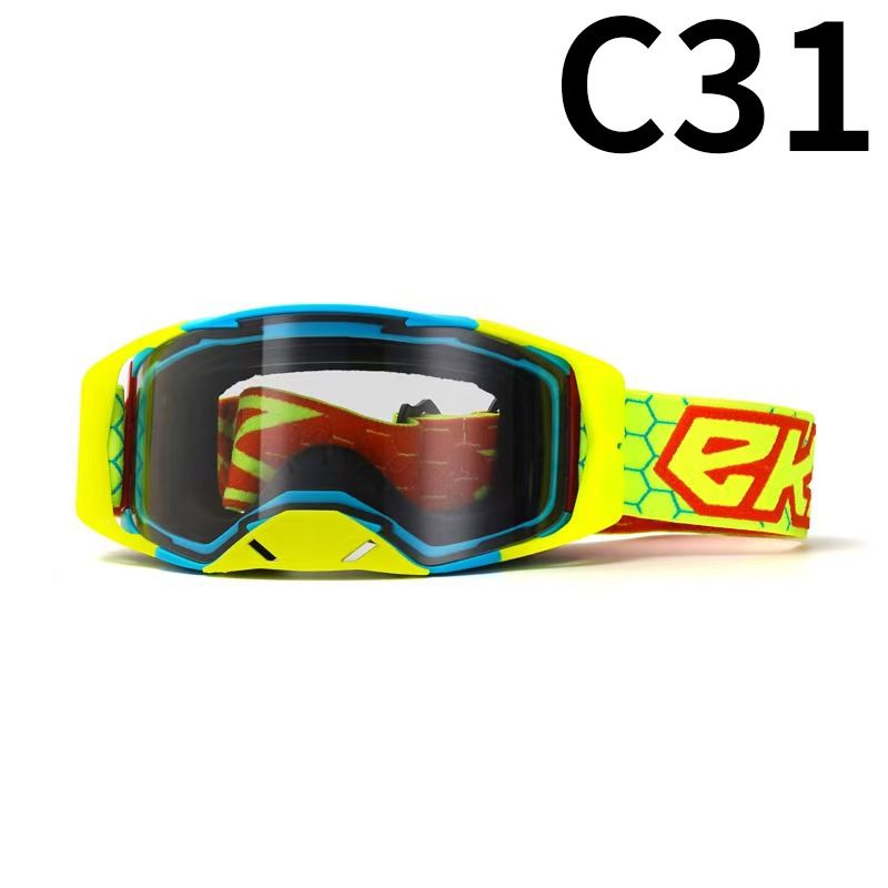 Motorcycle Goggles For Off-Road Riding – Windproof & Anti-Dust Sports Sunglasses With Interchangeable Lenses_autovado.com