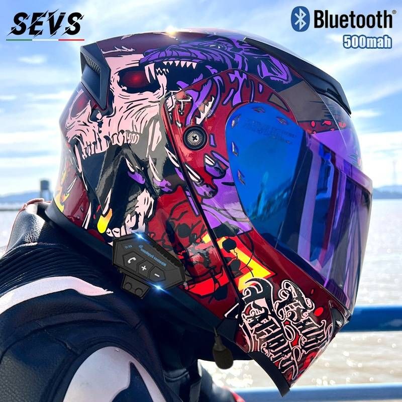 DOT & 3C Certified Modular Motorcycle Helmet With Dual Visor & Bluetooth – Flip-Up Full Face Helmet For Men & Women_autovado.com