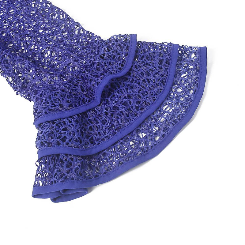 Women's large new lace heavy chiffon dress dress_autovado.com