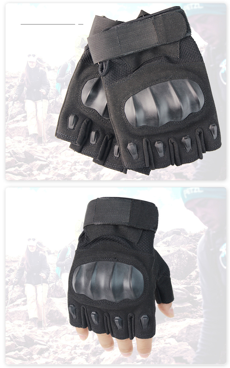 Outdoor riding motorcycle gloves training mountain fitness sports anti-slip protective tactical gloves_autovado.com