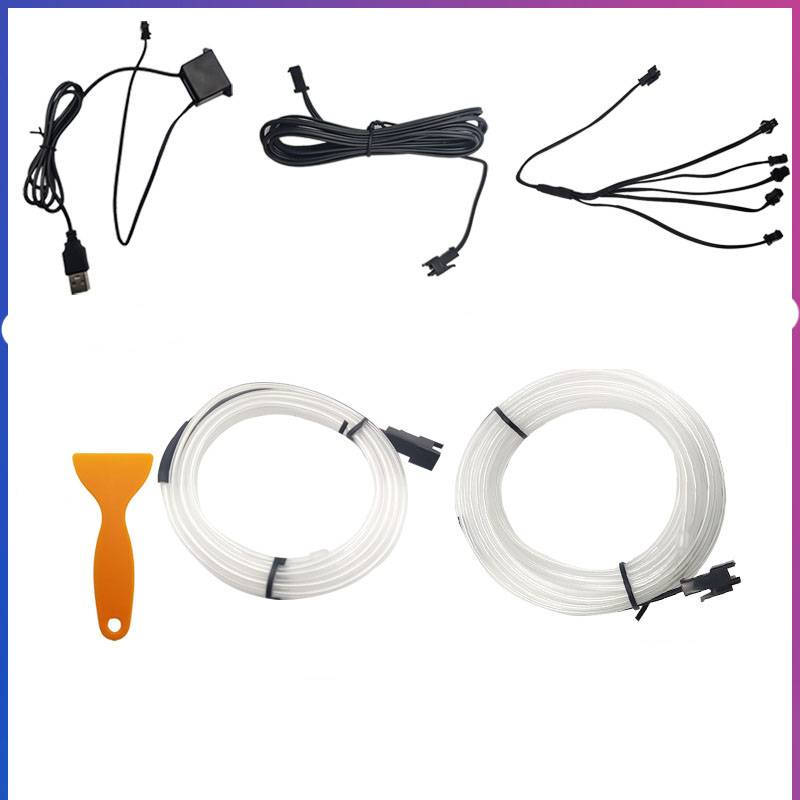 EL cold light guide car atmosphere light bar car atmosphere light universal model _autovado.com