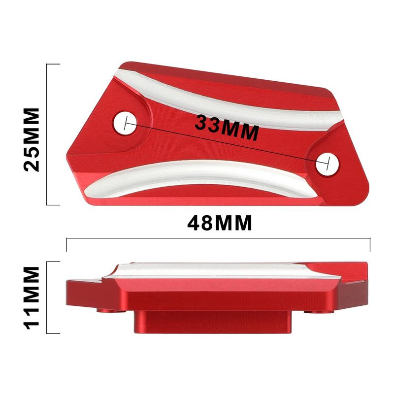 High-Quality Aluminum Motorcycle Brake Pump Cover - Lightweight & Durable Upgrade For Enhanced Performance (Red/Black/Purple, 5x3x2cm)_autovado.com