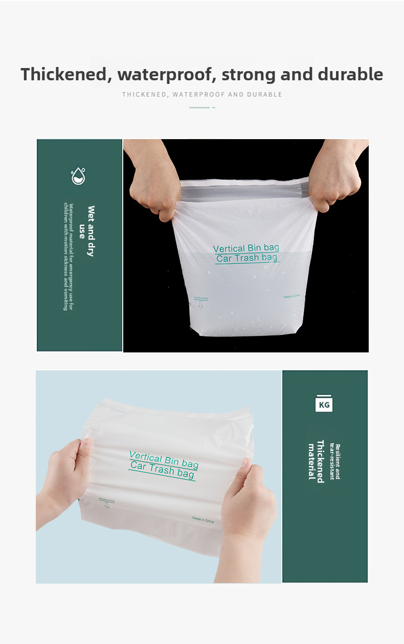 Adhesive Mini Stand Small Desktop Trash Disposable Car Vomit Bags_autovado.com