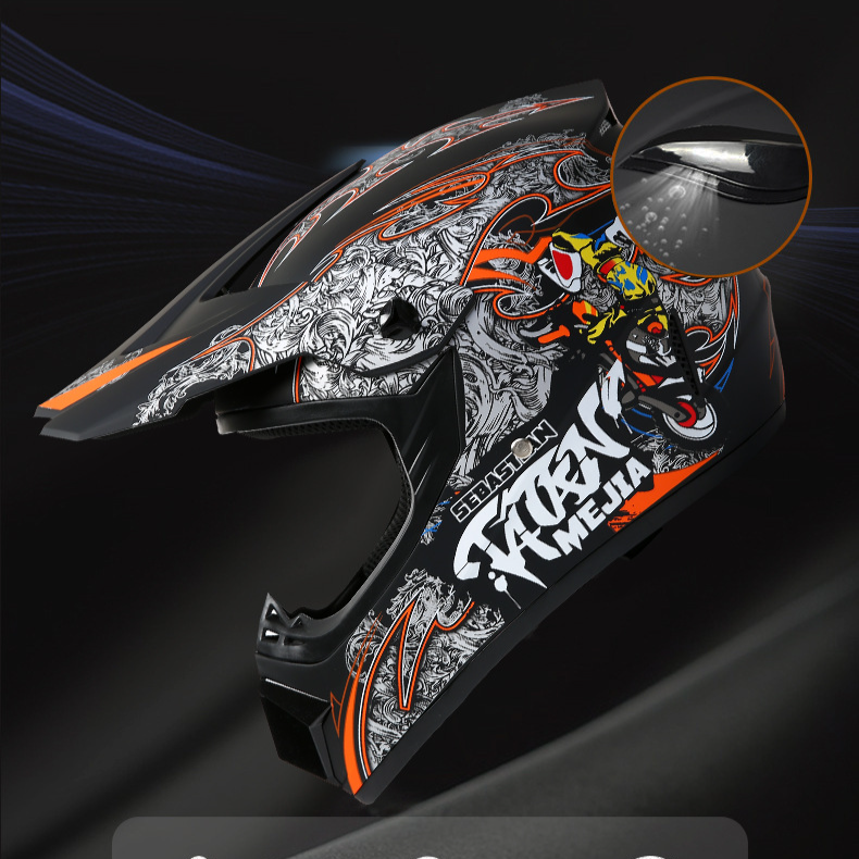 Electric Helmet Kart Light Off-road Helmet Mountain Downhill Full Helmet_autovado.com