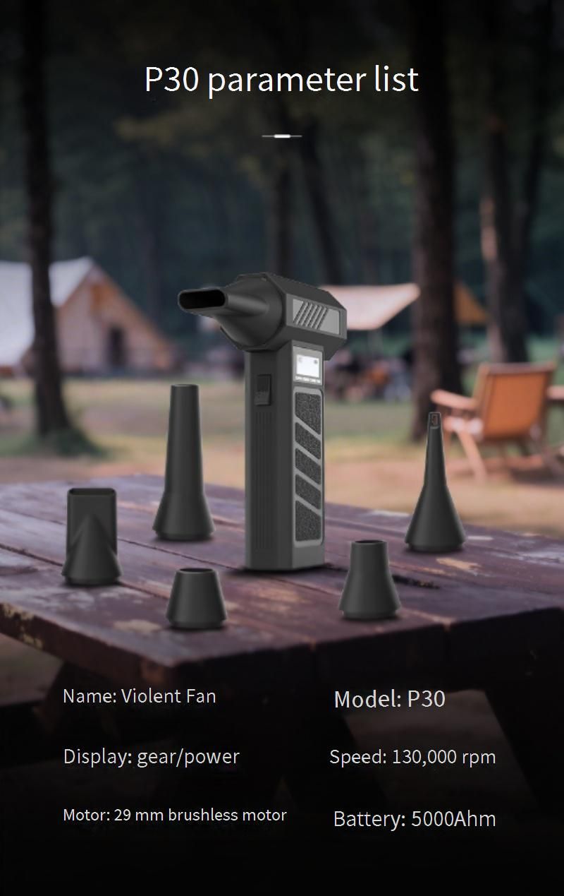 20000Pa Cordless Car Vacuum Cleaner With 5 Nozzles - Handheld Blower & Dust Extractor For Auto Detailing, Camping Gear, And Home Use_autovado.com