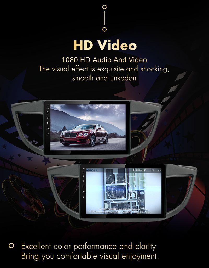Suitable for 12 16 Honda CRV navigation smart Android large screen reversing image integrated machine _autovado.com