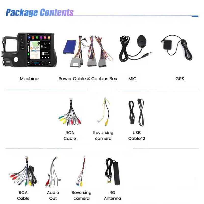 Suitable for Honda Civic vertical screen navigation system Car Radio Multimedia Player_autovado.com