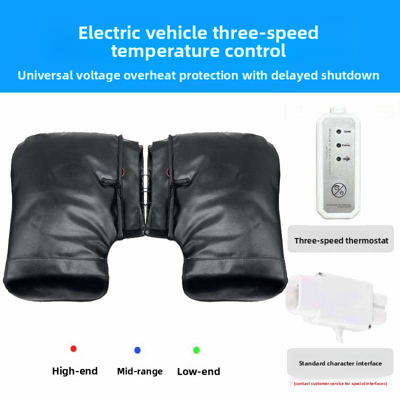 Winter Motorcycle Electric Battery Bike Throttle Gloves Warm Cold-Proof Windproof Anti-Freeze Handlebar Covers_autovado.com