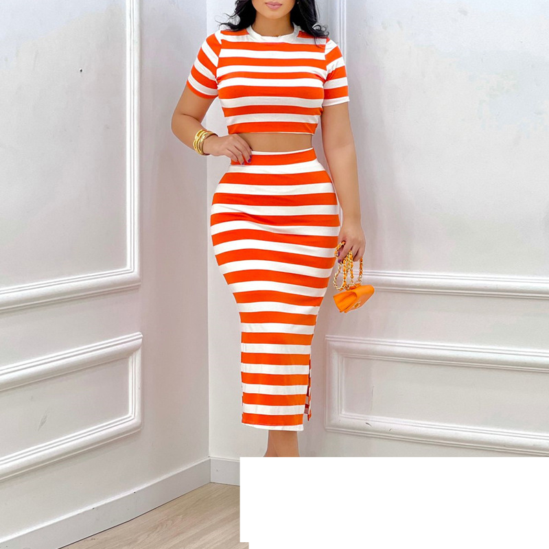 Women's Clothing Striped slim-fit suit dress_autovado.com