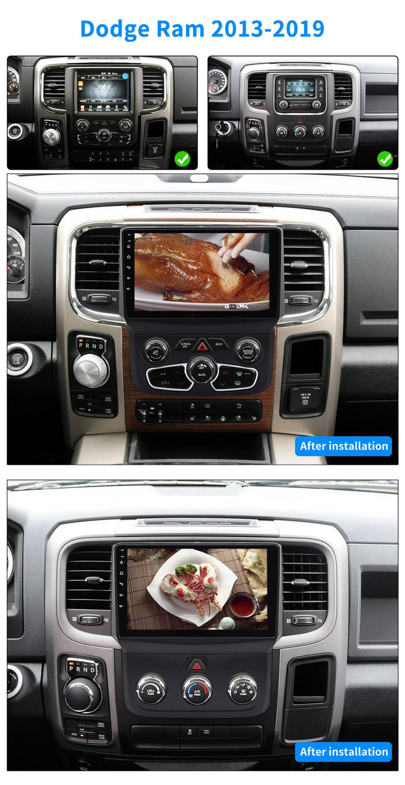 applicable to 13 19 manual and automatic models Dodge Ram car navigation Bluetooth player carplay_autovado.com