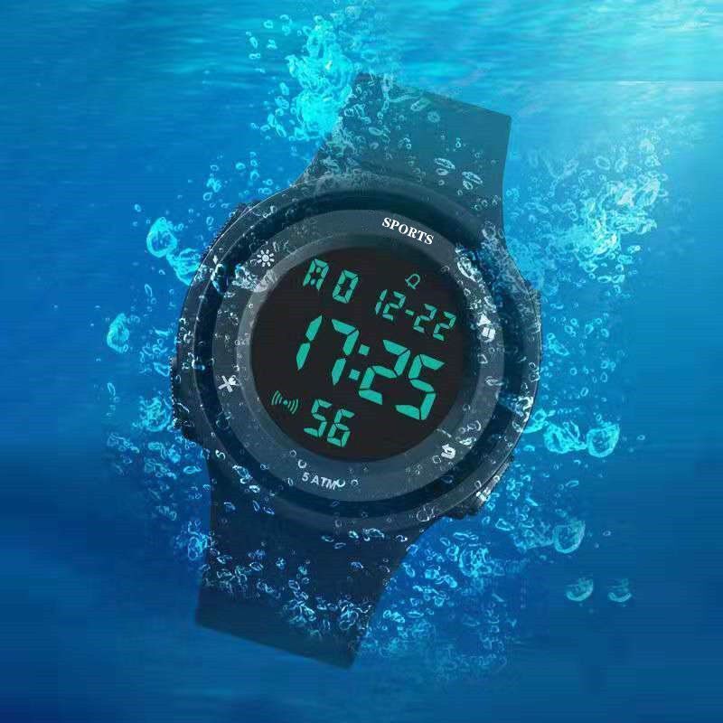 Waterproof Luminous Electronic Watch Men's Trendy Female Student Teenager Multifunctional Sports Watch Shake Face _autovado.com