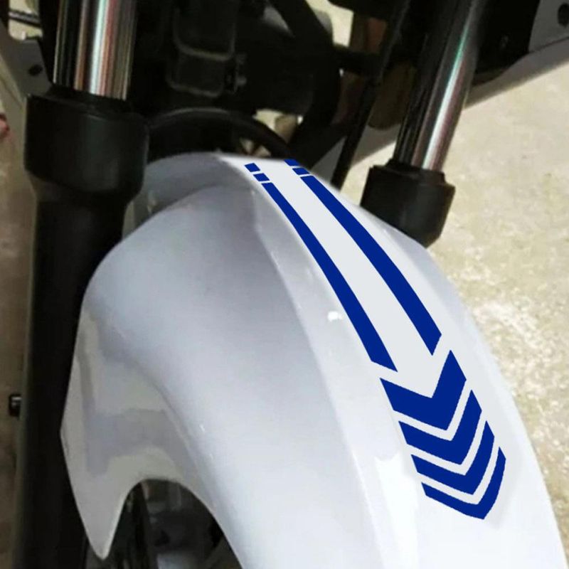 Motorcycle Mudguard, Body Reflective Arrow Line Warning Sticker, Electric Car A313_autovado.com