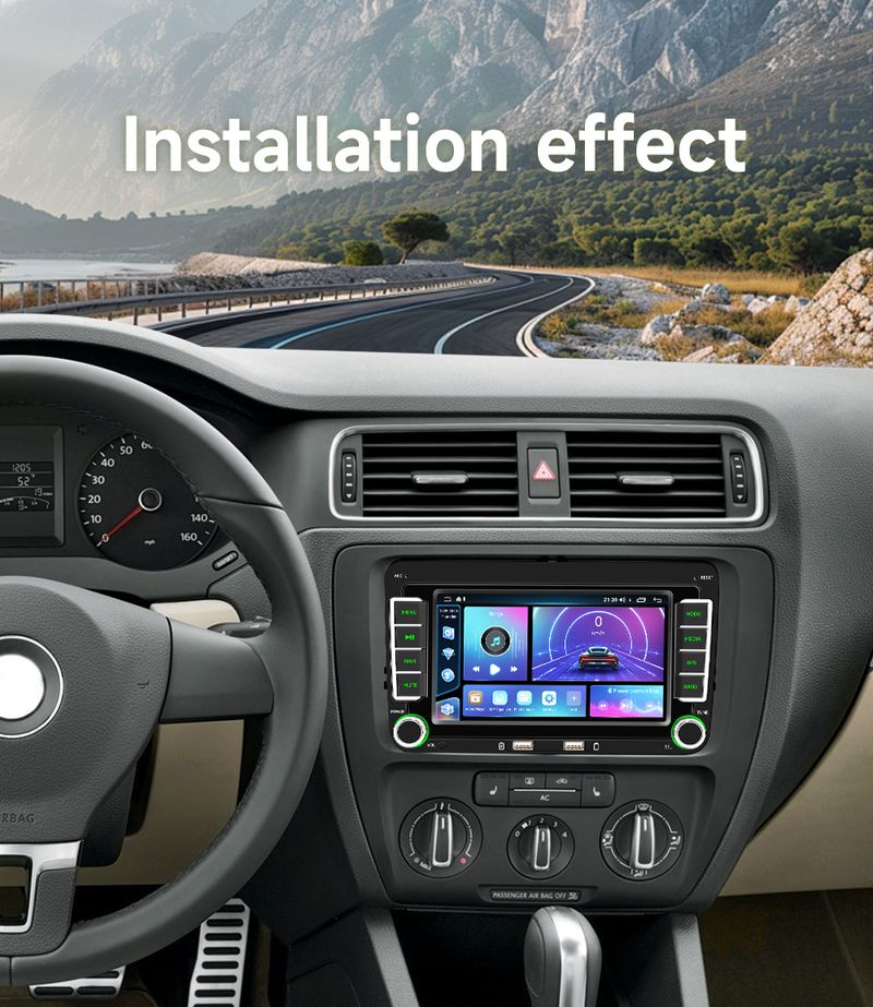 Suitable For Volkswagen Android Car Stereo With Wireless CarPlay - HD Touchscreen Navigation System_autovado.com