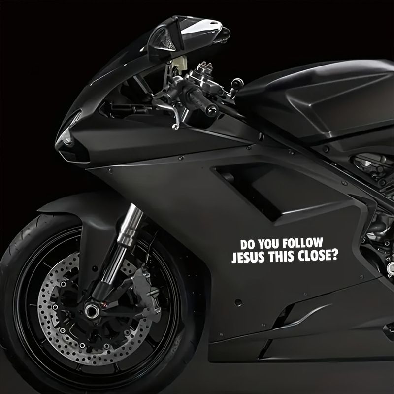FOLLOW JESUS Follow Jesus English car sticker scratch cover sticker waterproof car body decoration_autovado.com