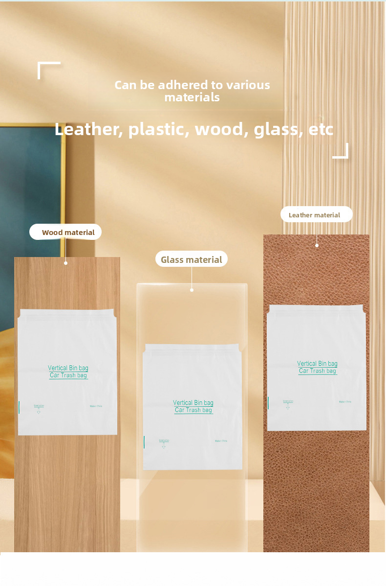 Adhesive Mini Stand Small Desktop Trash Disposable Car Vomit Bags_autovado.com