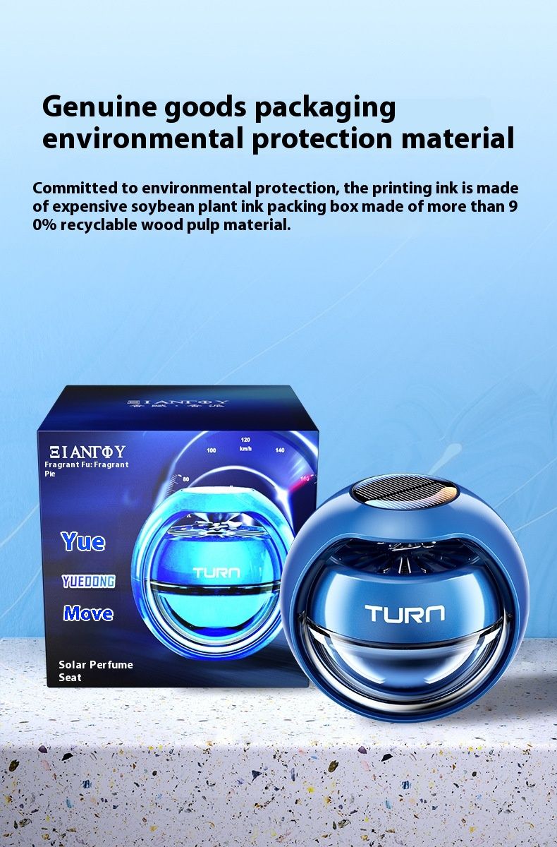 2024 New Smart Solar Car Perfume Aromatherapy Accessories Car Fragrance Interior Decoration Fragrant Fan Car Essential Oil_autovado.com