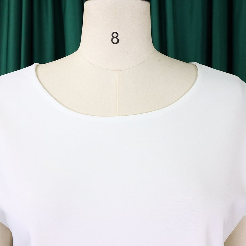 Women's Clothing plus size women's clothing 2023 new fashion temperament casual tops big swing skirt suit_autovado.com