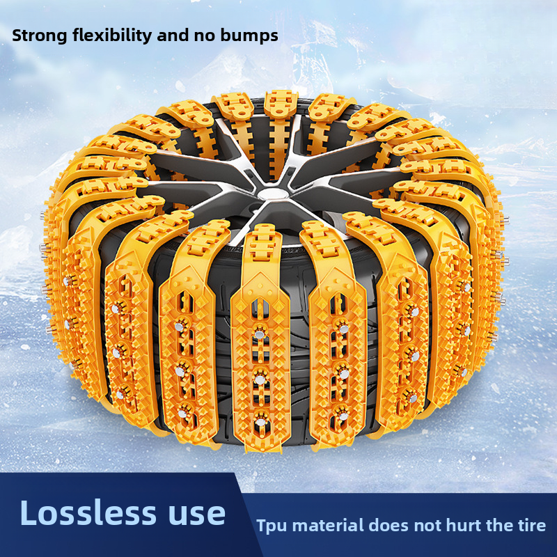 Cross-Border Product Tire Snow New Universal TPU Low-Temperature Suitable Car Anti-Slip Chains_autovado.com