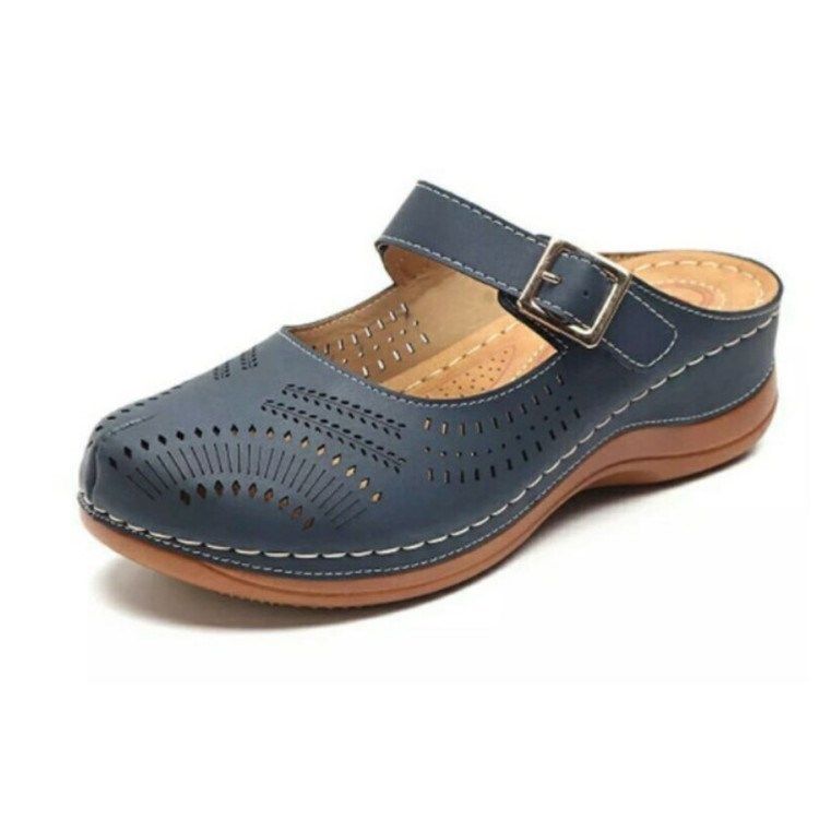 Women's stylish retro frosted women's slim breathable sandals_autovado.com