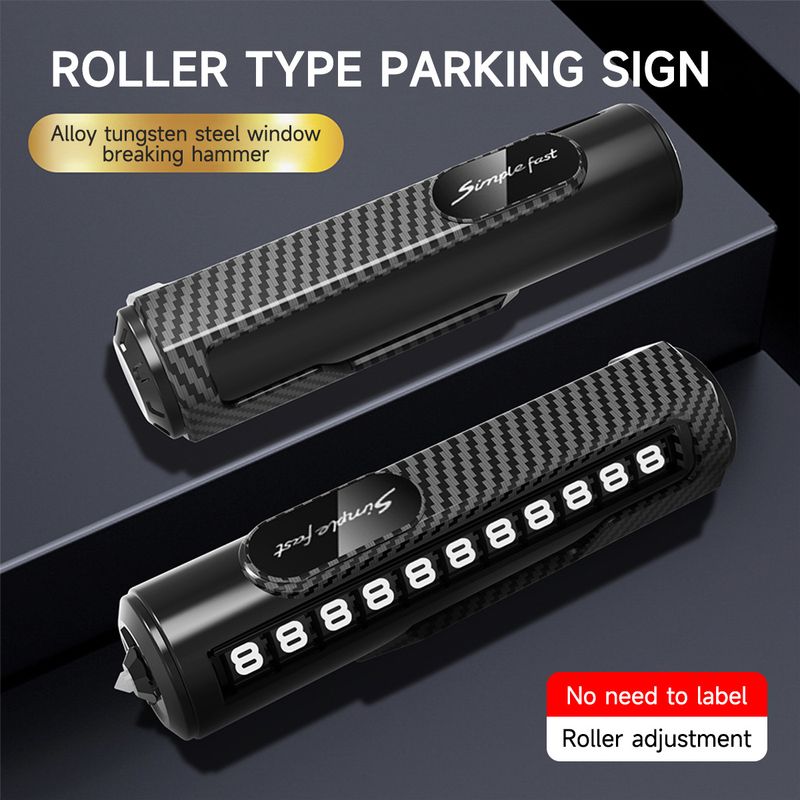 Phone Number Metal Hammer Car Multi-Function Safety Window Breaker Temporary License Plate Remover_autovado.com