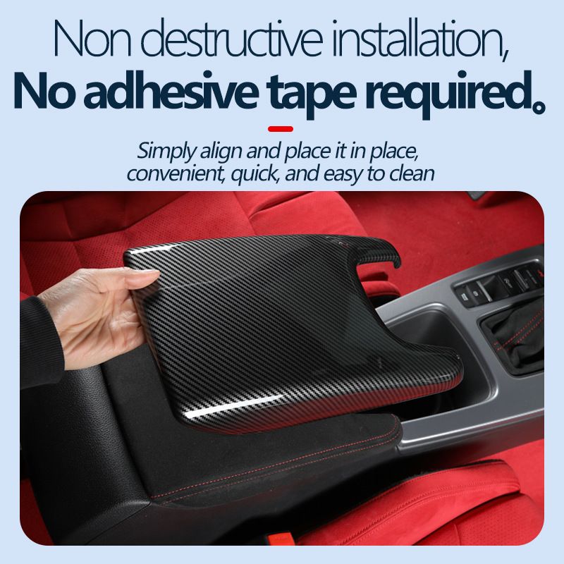 New Model Handbrake Eleventh Generation Civic Armrest Box Panel Carbon Fiber Central Decoration Center Console Gear_autovado.com