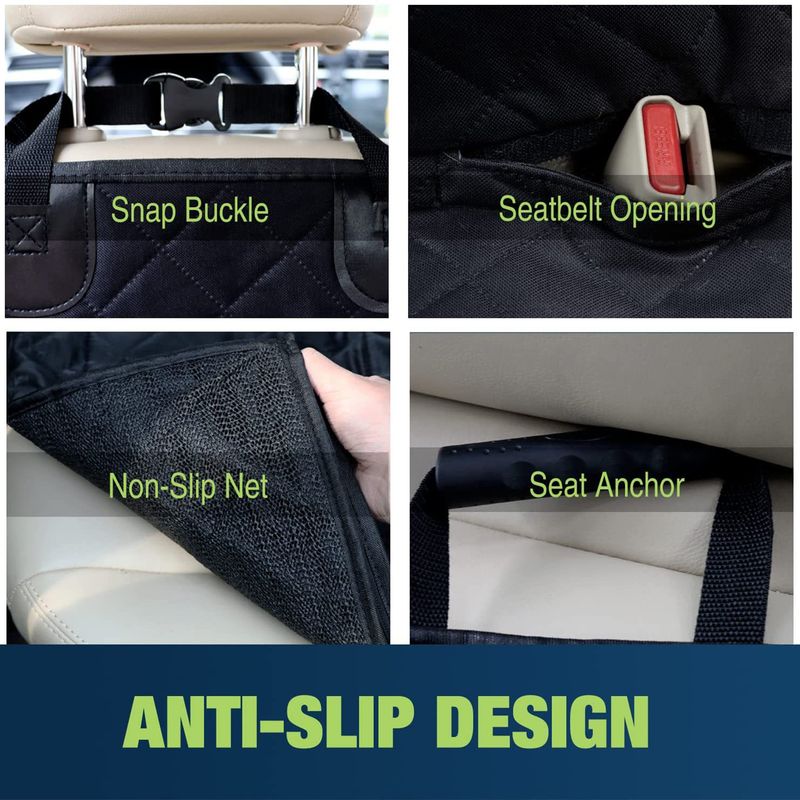 DPGKITS Washable Pet Mat Seat With Velcro For Truck 600D Oxford Cloth Car Accessories Capped Hammock Style Waterproof_autovado.com