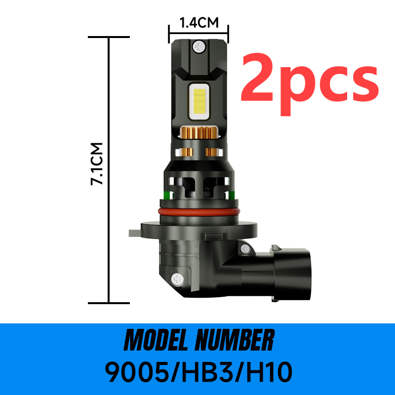 New Car Led Headlights High Power D9 Plug-in H7 H11 H4 Near And Far Light Integration_autovado.com