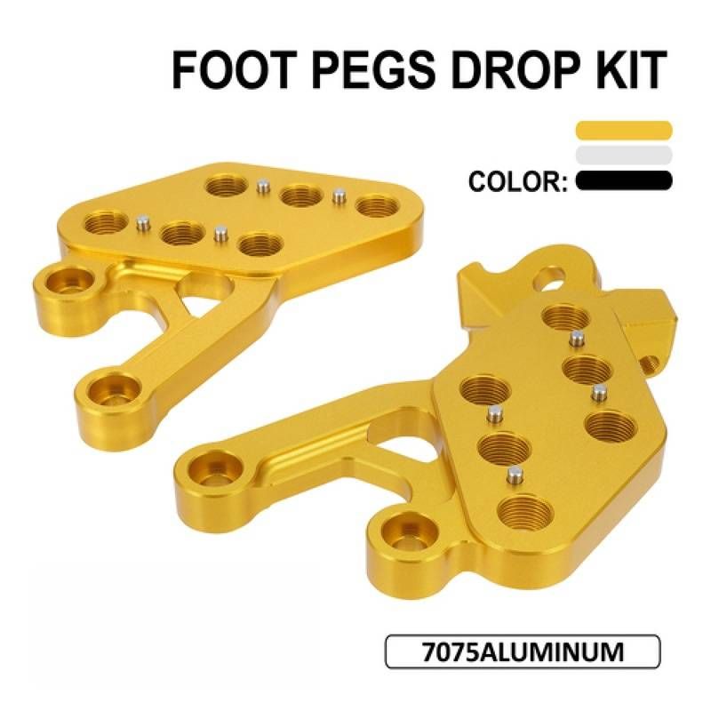 Heavy-Duty Adjustable Footrest Side Stand Bracket For Off-Road E-Bike & Mountain Bike Conversion Kit (Gold/Silver/Black, 3 Sizes)_autovado.com