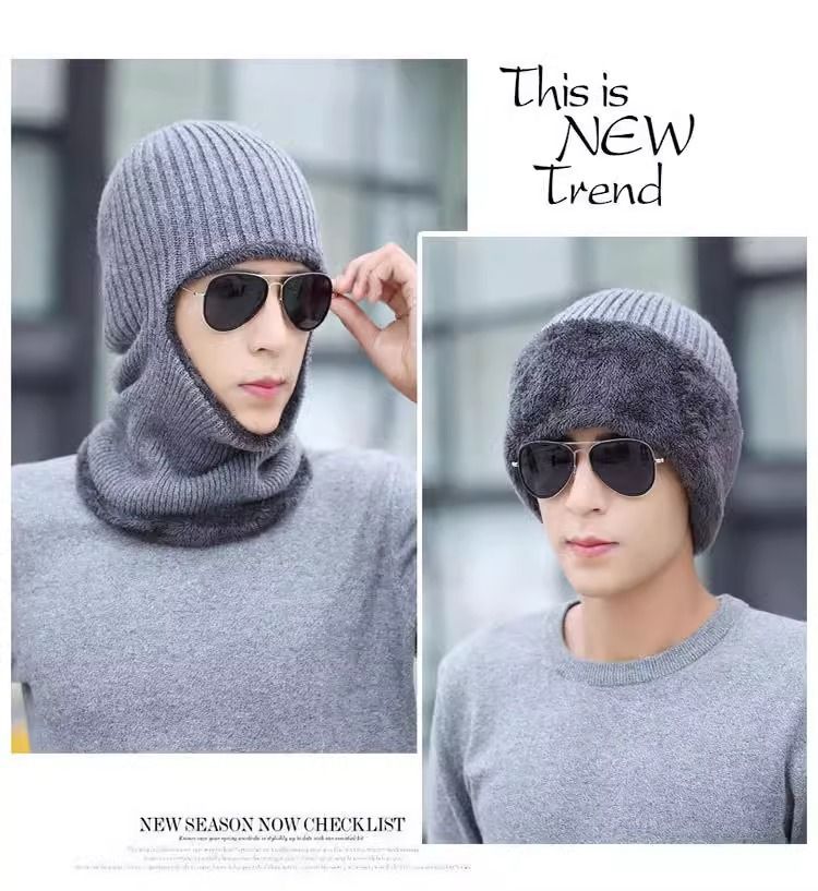 Warm Headgear For Men And Women, Windproof Hat, Cold-Proof Mask, Winter Cycling Neck Warmer, Face Shield, Electric Bike_autovado.com