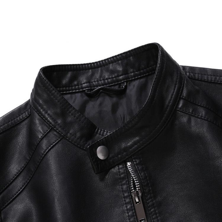 Men's leather jacket Men's autumn/winter motorcycle casual coat men's_autovado.com