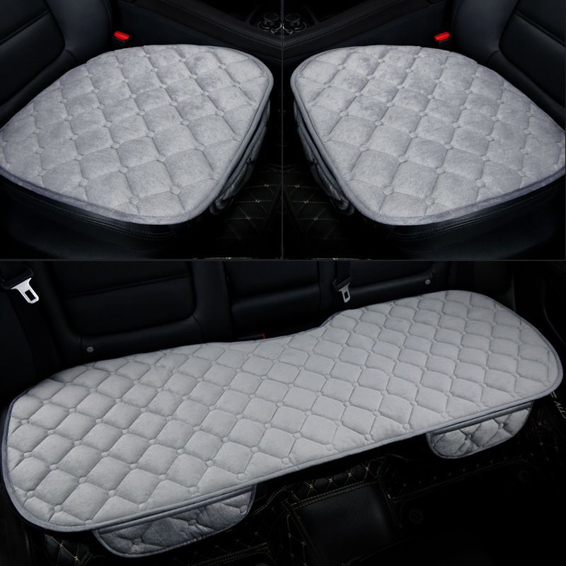 plush car seat cushion three-piece single-piece winter warm single square cushion wholesale car interior beauty supplies_autovado.com