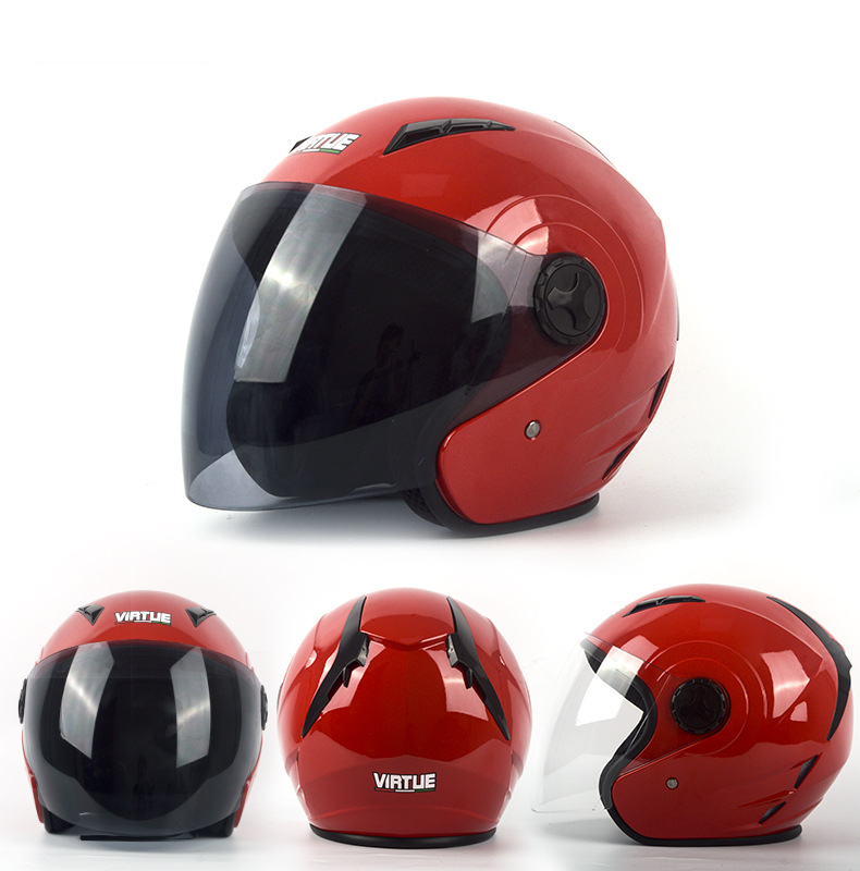 Electric vehicle helmet men's and women's summer half cover half helmet four seasons warm breathable safety helmet_autovado.com