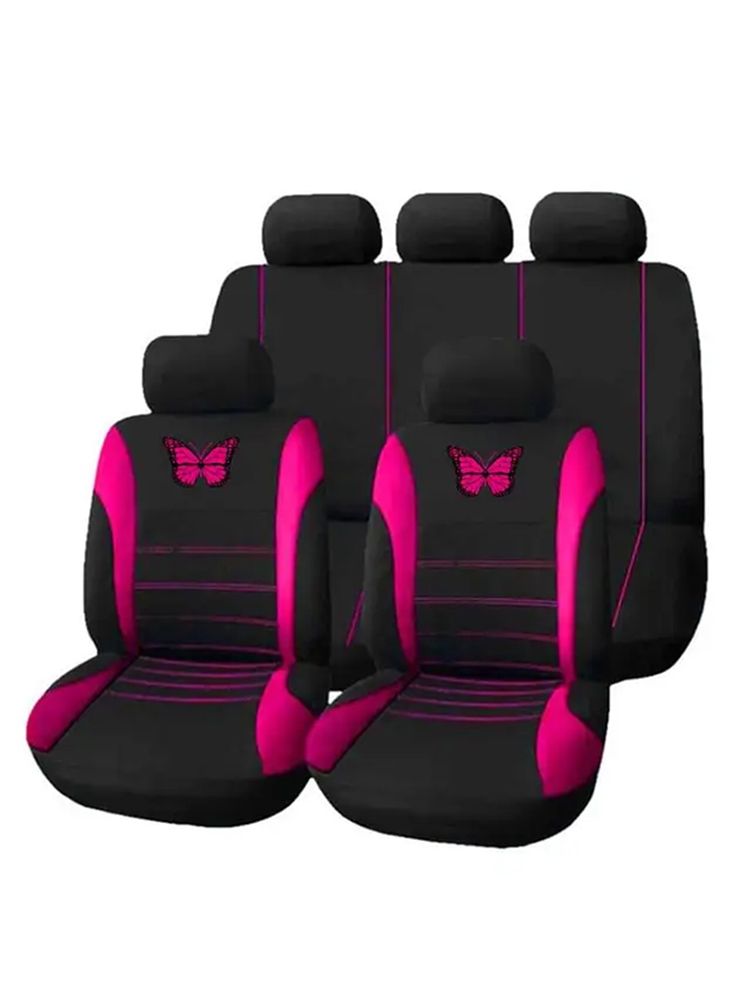 Butterfly Universal Cover Protection SUV Seat Protecto Covers Women Car Interior Accessories_autovado.com