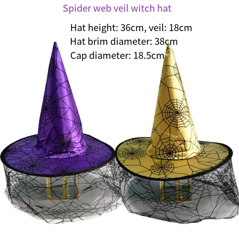 Unisex Halloween hat children adult masquerade dress up witch hat party supplies wizard hat witch hat_autovado.com