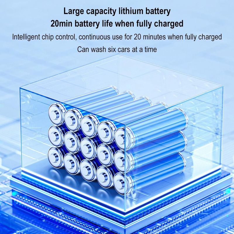 Electric Foam Wireless Charging Special High-pressure Pa Pot Fan Shaped Watering Can Gardening Tool For Car Washing_autovado.com