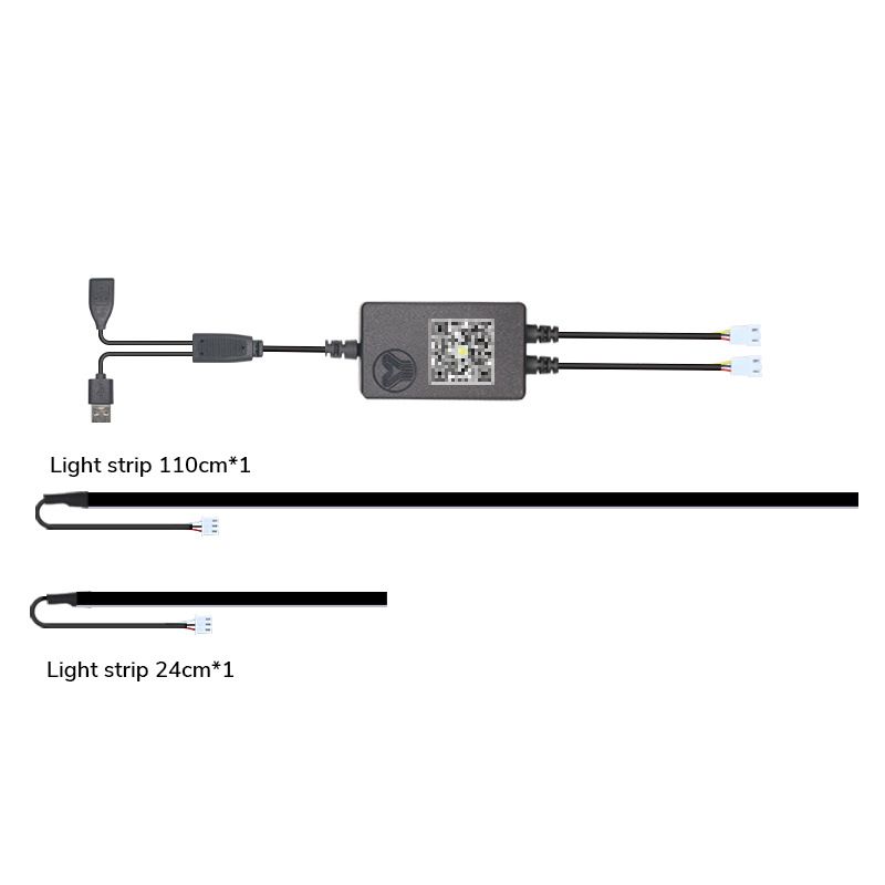 Applicable For Tesla Model 3/Y Dynamic Shadow Dashboard Colorful Ambient Non-Destructive Central Control Air Vent LED_autovado.com