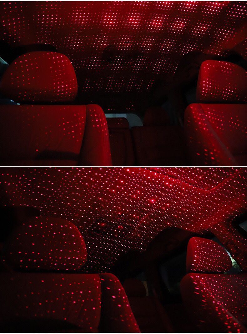 Car Interior Armrest Box, Ceiling Ambient Car Mounted Full Star Projection Light, Starry Sky Light_autovado.com