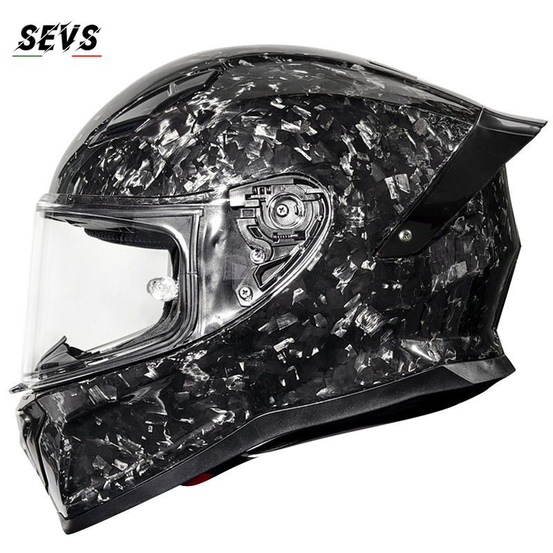 DOT-Certified Carbon Fiber Full-Face Motorcycle Helmet – Ultra-Lightweight 3K/12K/Forged Carbon With Bluetooth, All-Season Riding Protection (M-XXL)_autovado.com
