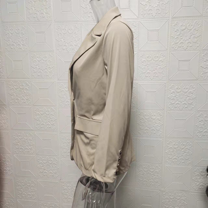Women's Fashion Lapel Cardigan Temperament Suit Jacket Pants Suit_autovado.com